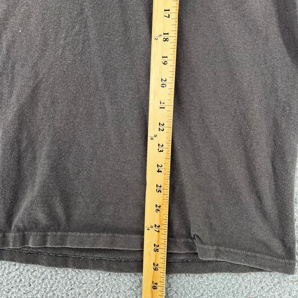 VTG Y2k Delta Magnum Weight Trucker Shirt Men XL Black What Happens On The Road